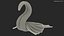 Beautiful Towel Swan Spread Wings White