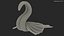 Beautiful Towel Swan Spread Wings White