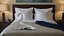 Beautiful Towel Swan Spread Wings White