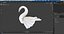 Beautiful Towel Swan Spread Wings White