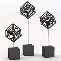 Tilted Cube Sculptures by DwellStudio