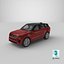 Range Rover Sport 2023 Red 3D model