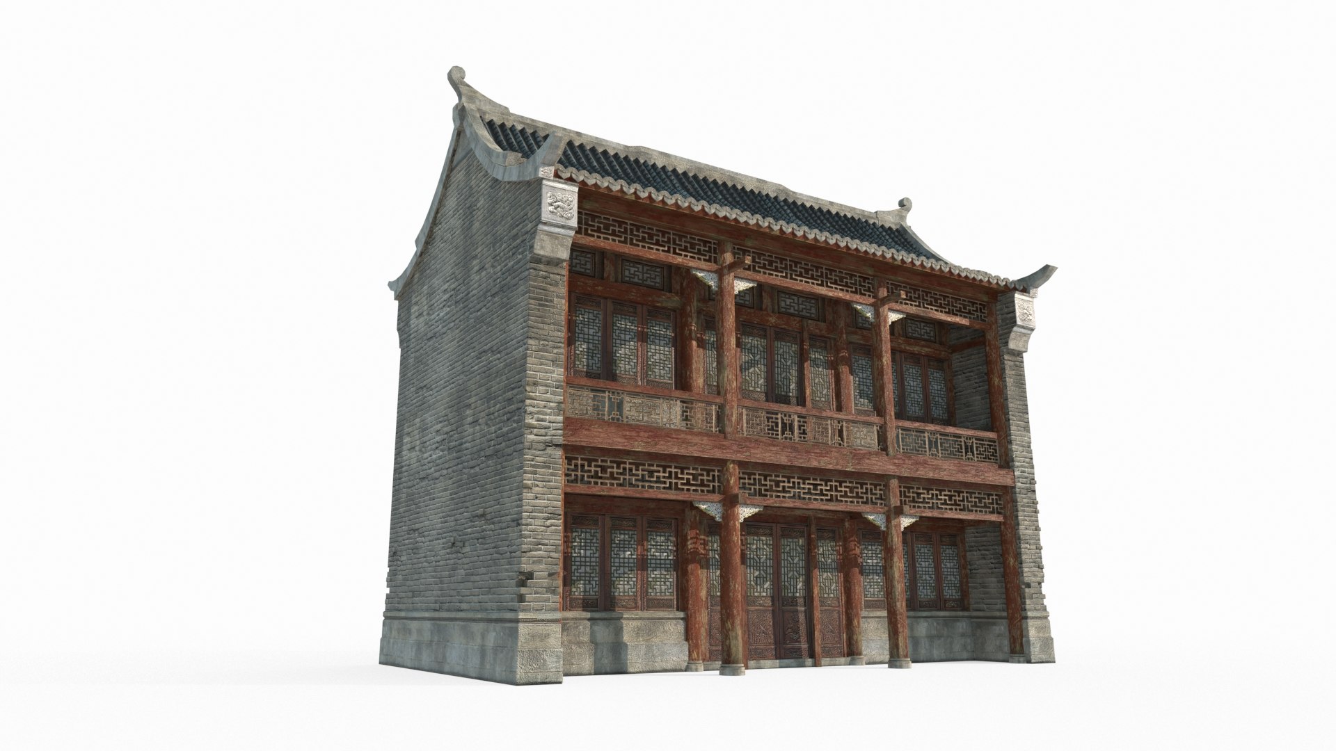 Asian Ancient Architecture Small Building 3D Model - TurboSquid 2428473