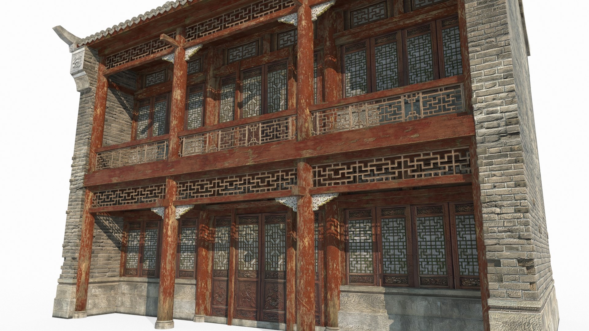 Asian Ancient Architecture Small Building 3D Model - TurboSquid 2428473