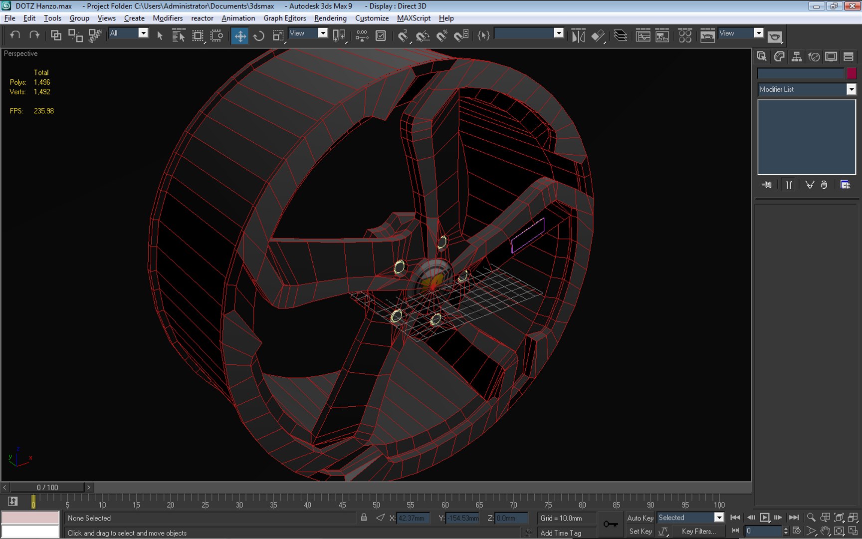 3d Model Dotz Hanzo Auto Rims