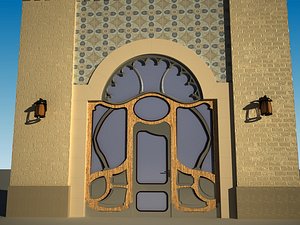 3D entrance door