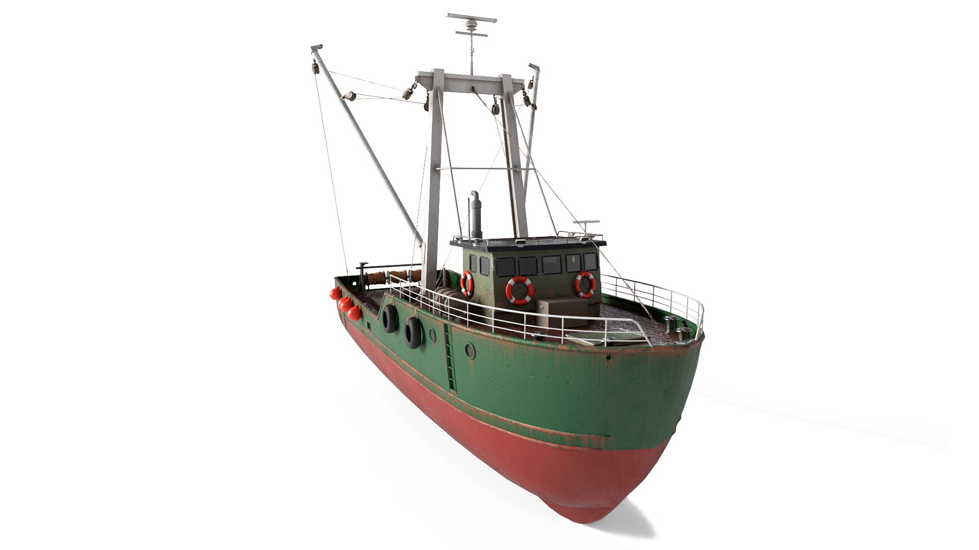 Old Fishing Boat 3D Model - TurboSquid 1861757