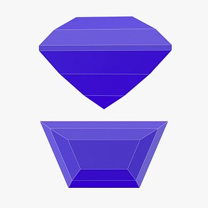 Trapeze Gemstone - 3D Printable 3D model