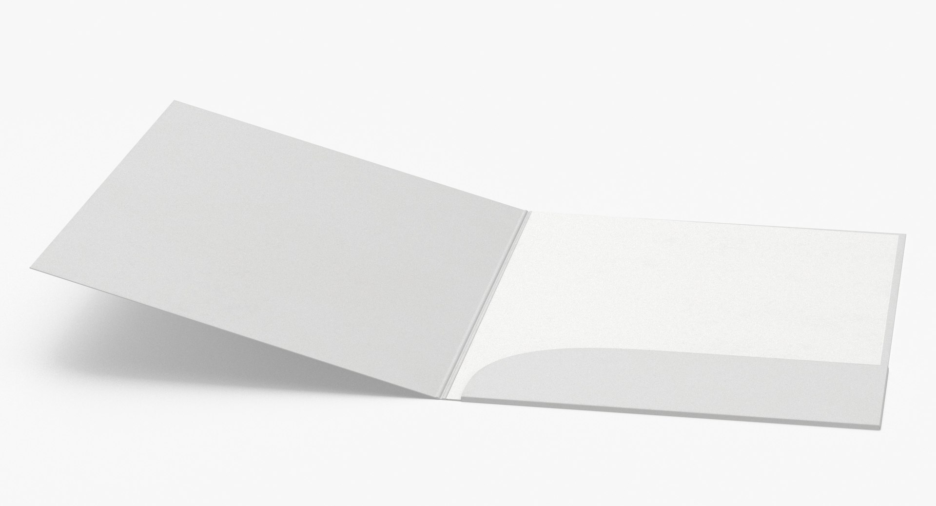 3D Office Stationary Folder Type 01 Different Poses Blank And Generic ...