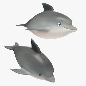 3D dolphin animals mammals model
