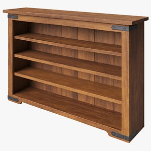 3D model Acajou Rustic Bookcase