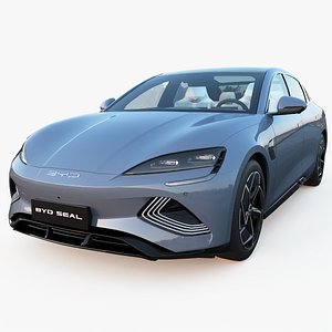 2024 BYD Seal with lowpoly interior 3D model