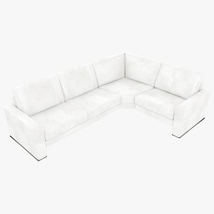 modular sofa leather white model
