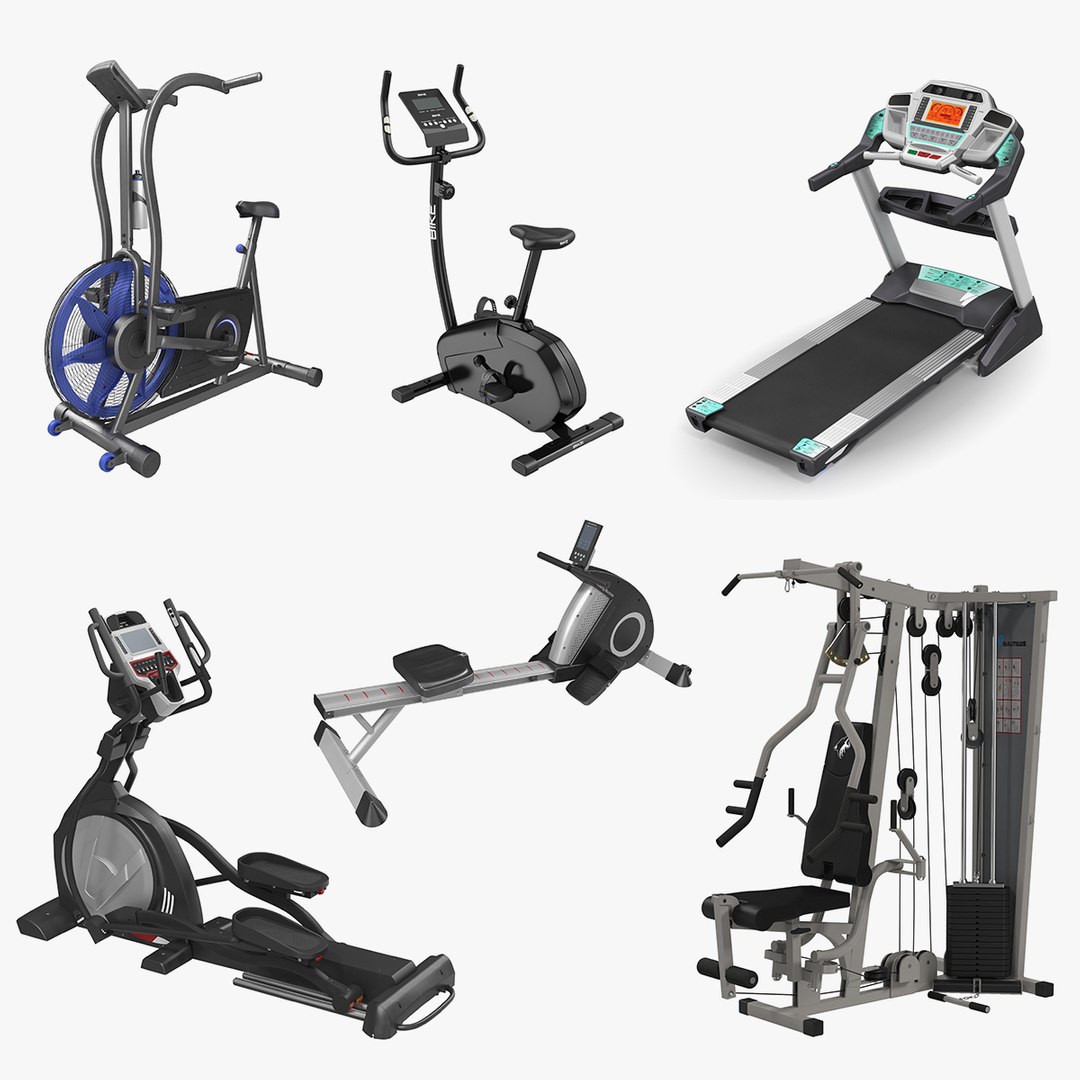 Exercise Equipment 3D Models Collection 2 3D model preview