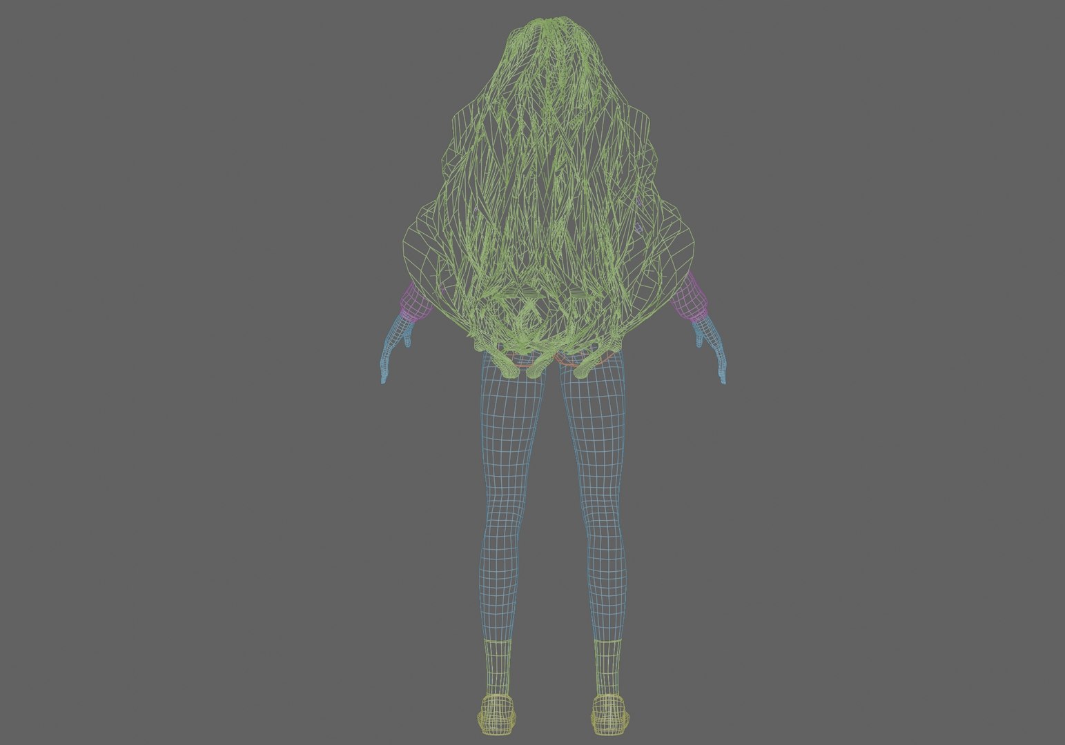 Standard Basic Girl V40068 3D Model TurboSquid 2271564