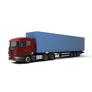 Semi treiler vray