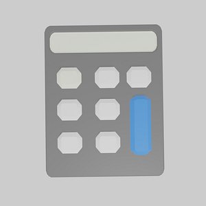 calculator cartoonish
