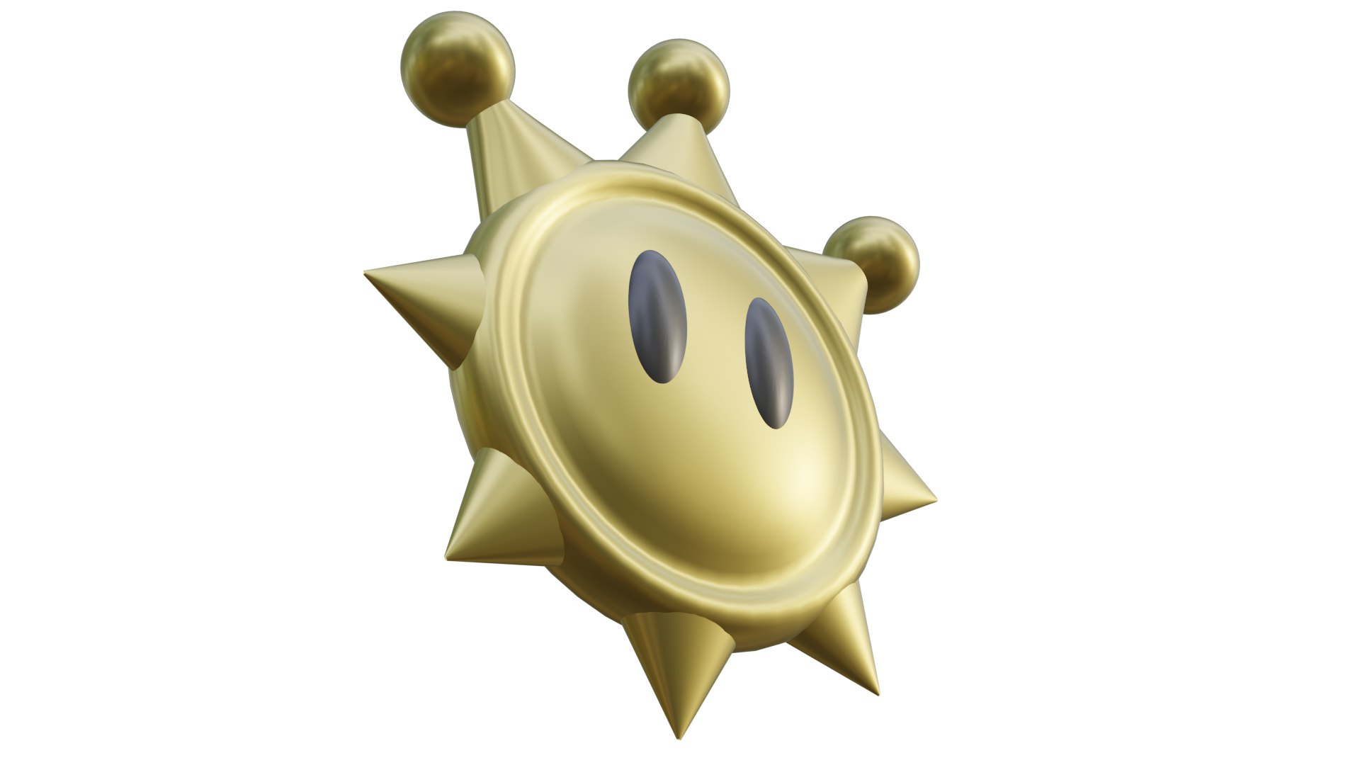 Free Shine Sprite From Super Mario Sunshine 3d Model Turbosquid 1898762 3074