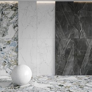 3D model Porcelain tiles CityMarble Vitra