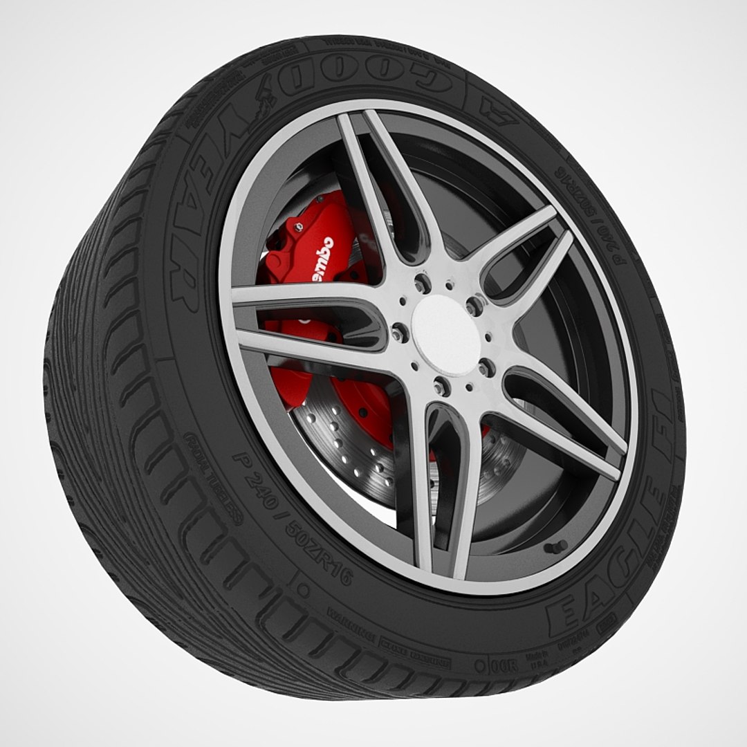 car sport wheel 3d model