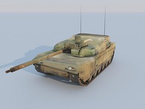 Leclerc tank Low -poli