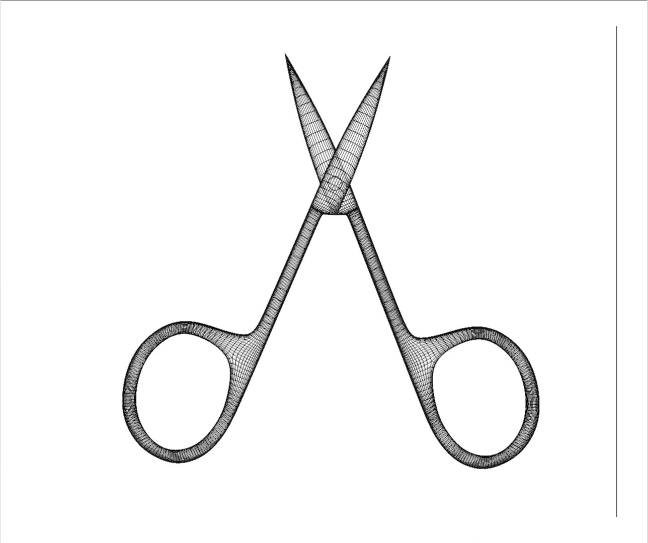 3D Eyebrow Scissors scissors nail clipper TurboSquid 2161968