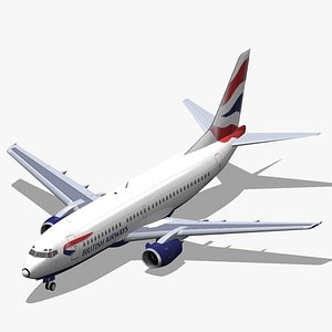 3d b 737-300 british airways