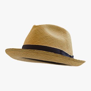 Straw Fedora Hat