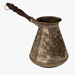 3D turkish coffee pot