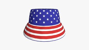 3D model Bucket Hat 07 - Character Design Fashion