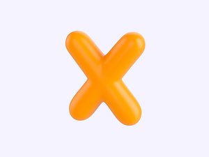 3D model X Alphabet