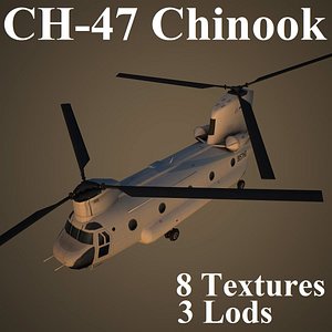 ch-47 chinook 3d model