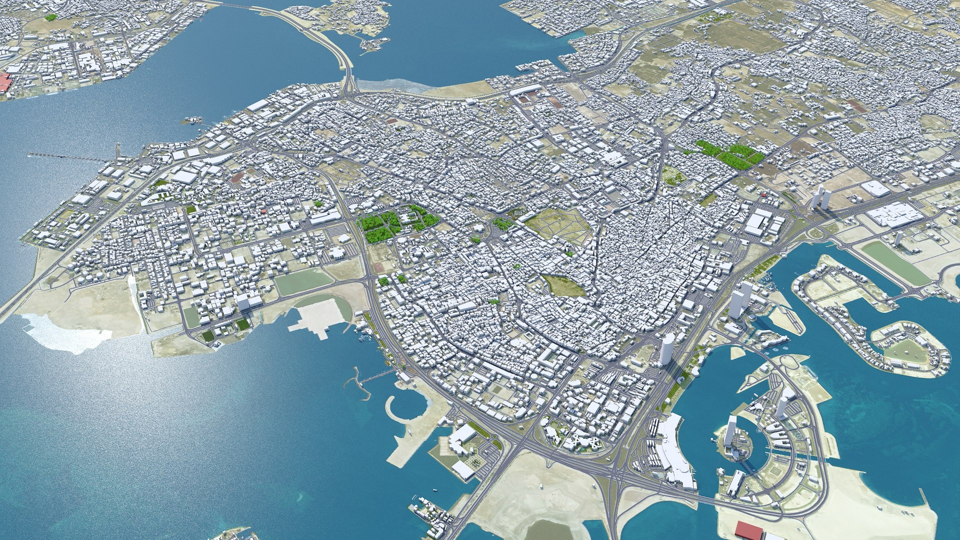 Manama Bahrain 3D - TurboSquid 2042509