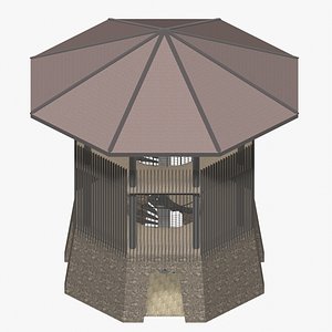 Tropical pavilion 26A72 3D model
