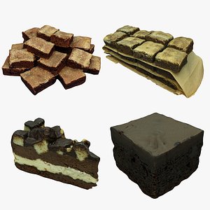 Chocolate Cake Collection 04 3D model