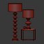 Jasmine Glass Floor & Table Lamp