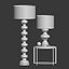 Jasmine Glass Floor & Table Lamp