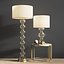 Jasmine Glass Floor & Table Lamp