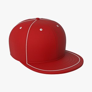 Baseball Cap-Red(piping)