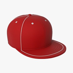 Baseball Cap-Red(piping)