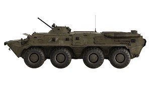 3D model BTR-80 USSR low-poly