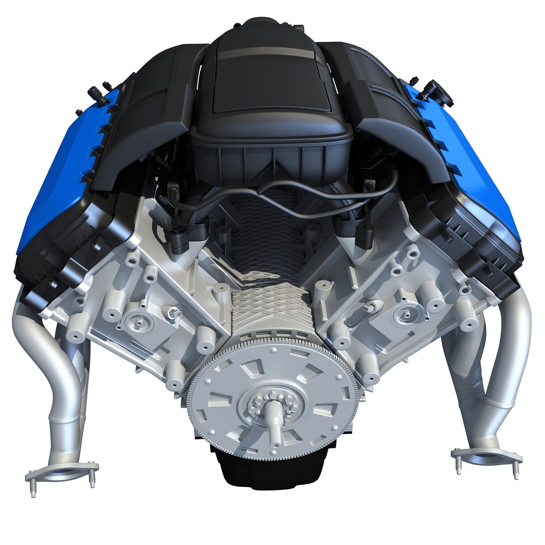 3d Model Generic V8 Engine