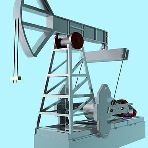 3d model rocking machine oil