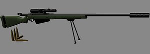 free m169 anti-materiel rifle 3d model