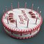 birthday cake 3d model