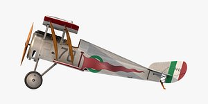 hanriot hd 1 fighter aircraft 3D model