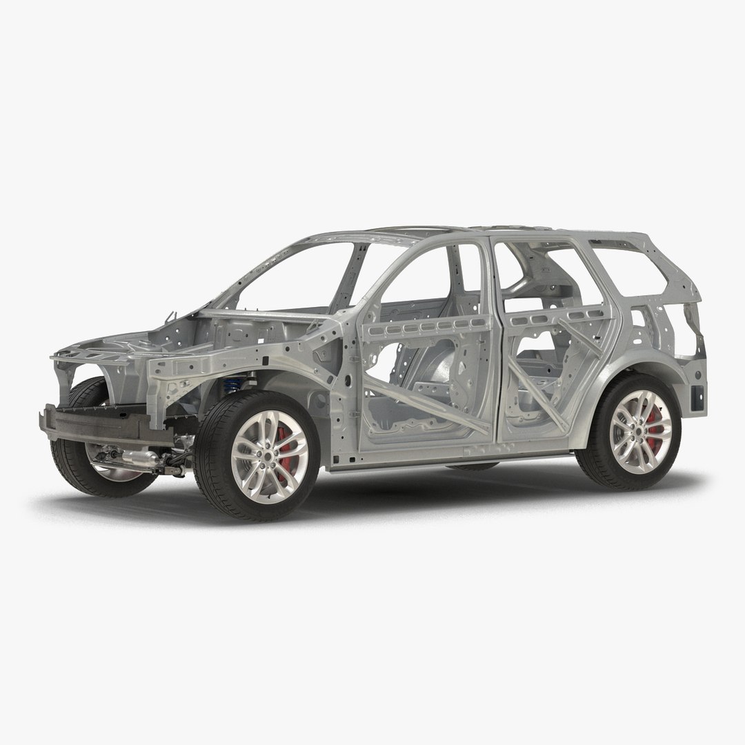 SUV Frame with Chassis Rigged 2 3D Model 3D model preview