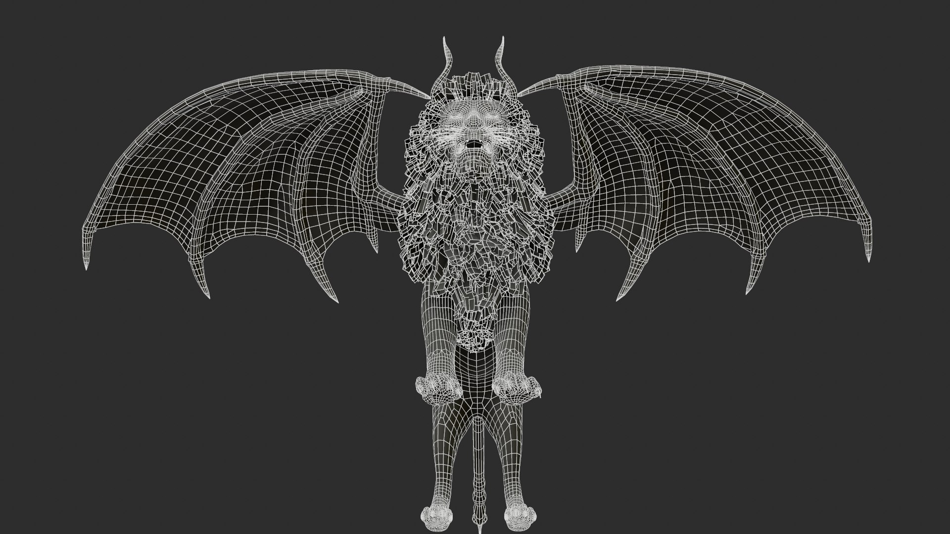 Manticore Creature model https://p.turbosquid.com/ts-thumb/92/cA3nmV/7z/screentopology18/png/1634420776/1920x1080/fit_q87/e260d2d1dba344960ae42bc115c193ec72d4338c/screentopology18.jpg