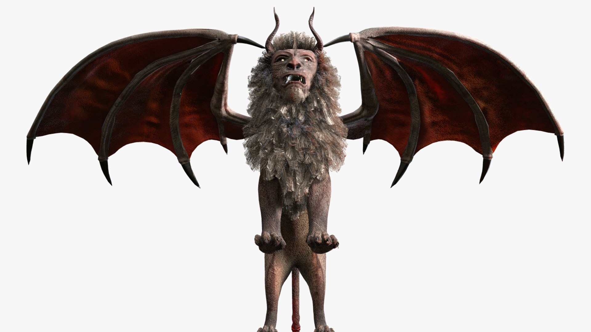 Manticore Creature model https://p.turbosquid.com/ts-thumb/92/cA3nmV/LM/turbosquidscreen18/png/1634420681/1920x1080/fit_q87/9f25293abcce69f50dd76b59dfa9f96ec5190327/turbosquidscreen18.jpg