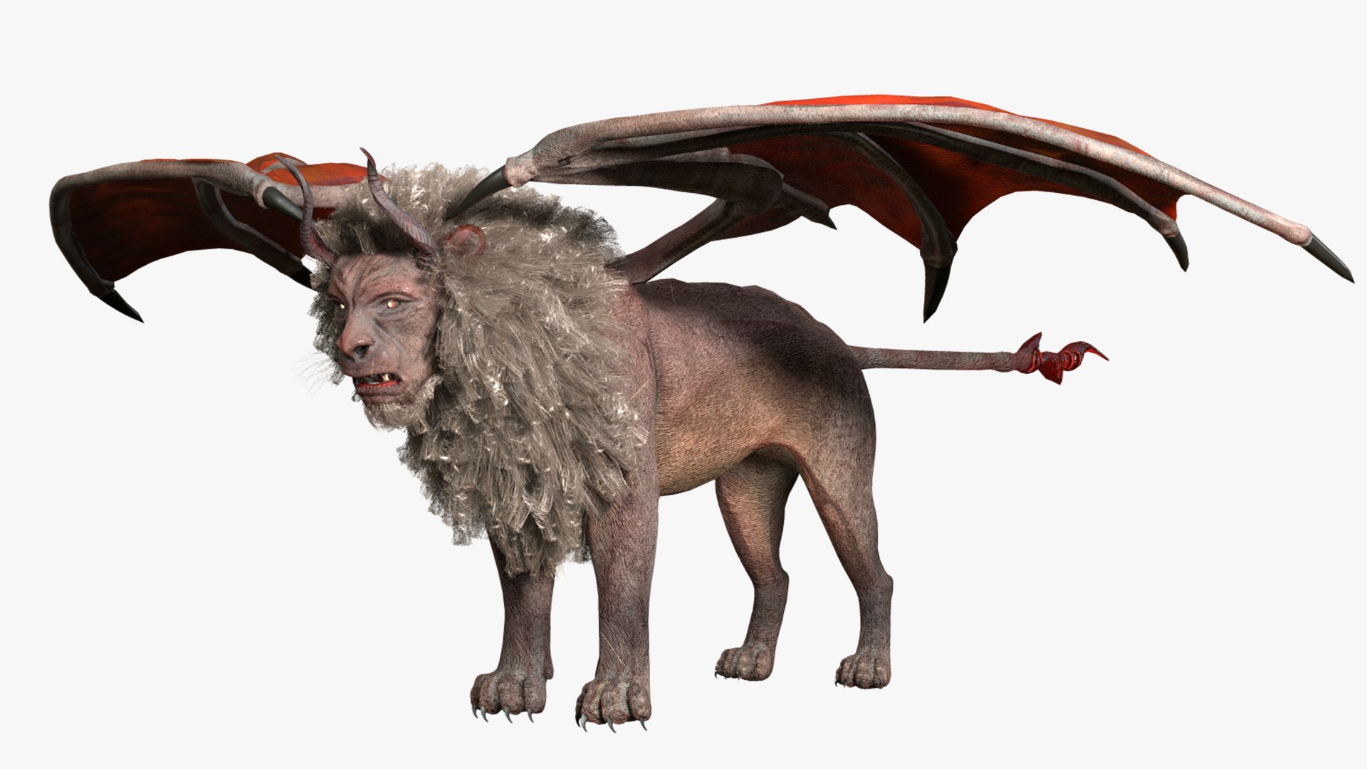 Manticore Creature model https://p.turbosquid.com/ts-thumb/92/cA3nmV/UV/turbosquidscreen10/png/1634420677/1920x1080/fit_q87/f6b3622d9a32c1e226d72cf29d167b679aea267c/turbosquidscreen10.jpg